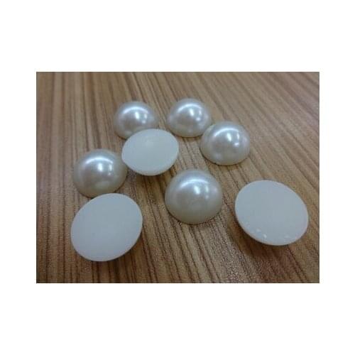 Free Shipping 20mm 20pcs 2 color,ABS half round Imitation Pearls Bead ,Pearls round for crafts, Diy accessories