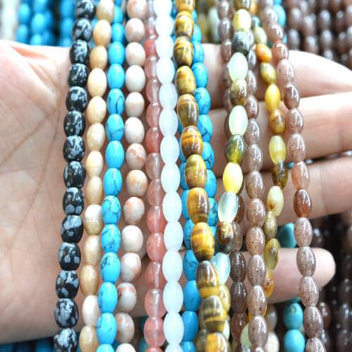 FLTMRH Round ShouShan Stone Snakeskin Blue Stone Beads For Jewelry Making Pick Size 15inches Diy Necklace