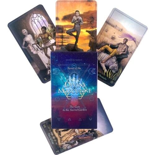 Tarot Cards about Men Exploring Nature Tarot of The Divine Masculine FirstWitchcraft Supplies for Altar Board Games