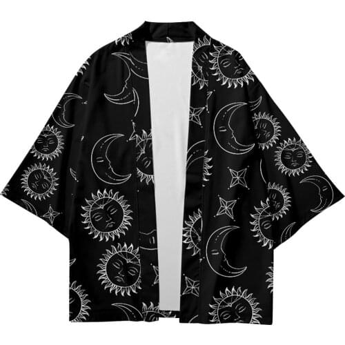 Loose 6XL 5XL Black White Blue Beach Japanese Style Kimono Streetwear Men Women Cardigan Cosplay Haori Yukata Harajuku Top Robe