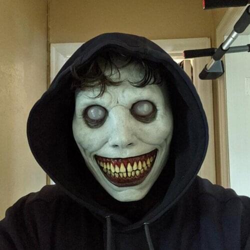 Smiling Demons Head Mask Halloween Decoration Evil Cosplay Props Horror Helmet Mask Holiday Party Decoration 2021New