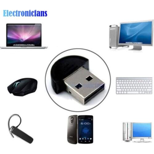 Mini USB Bluetooth Adapter Wireless Dongle V2.0 Wireless Computer Adapter Audio Receiver Transmitter for Windows XP Win7 Laptop