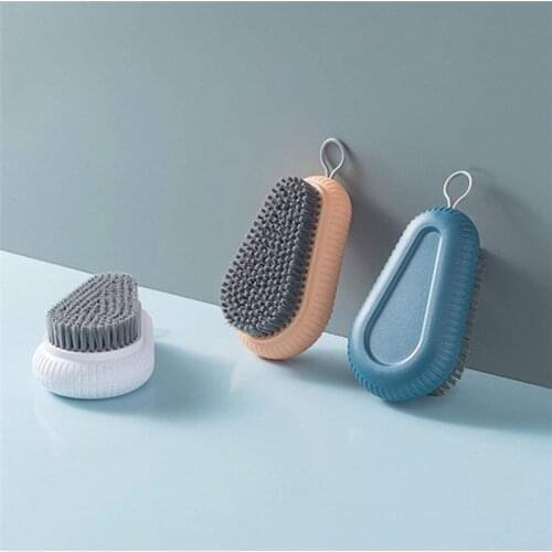 Multi-functional Shoes Brush Sneaker Boot Shoes Brushes Cleaner Strong Plastic Household Laundry Cleaning Accessories Random