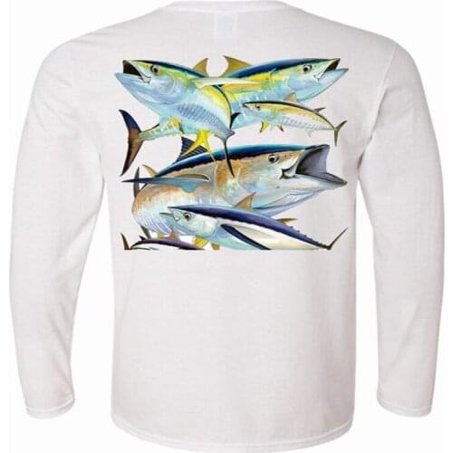 2021 Long Sleeve Polyester Fishing Shirt For Men Quick Dry Custom Sublimated Fishing Shirt Long Sleeves Fishing Jersey