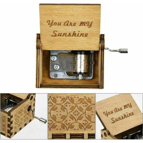 2019 New Anonymity Carved Wood Hand Crank Queen Music Box Zelda Music Box Children/friends Christmas Gift A Birthday Present