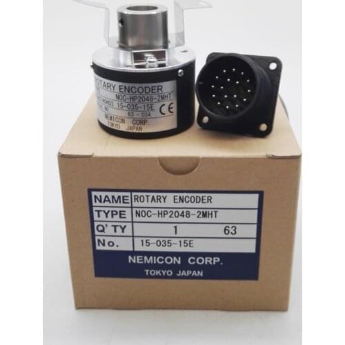 New Original NOC-HP2048-2MHT-15-035-15E NEMICON Rotary Encoder 2048 Pulse Hollow Shaft Hole 15mm Encoder