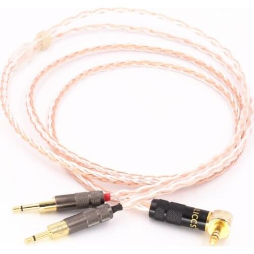 3.5mm Right Angle 4pole TRRS Re-Zero Balanced Upgraded Audio Headphone Cable