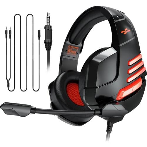 Plextone G700 Gaming Headset 3.5mm Over-ear Headset Light Weight Gaming Headphone with Mic for PC,PS4,Xbox one,Nintendo Switch