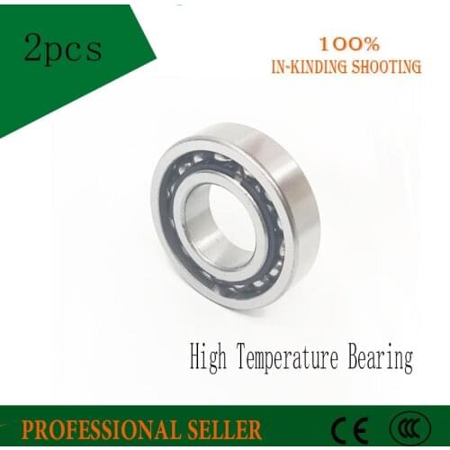 2pcs 6801 High Temperature Bearing 500 Degrees Celsius 12x21x5mm Thin Section Bearings TH6801 Full Ball Bearing TB6801