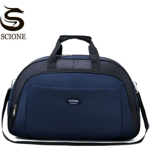 Scione Casual Travel Handbag Waterproof Men Luggage Suitcase Durable Duffel Shoulder Bag Women Large Capacity For Weekend Sport