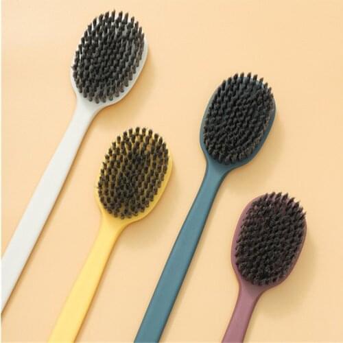 Long-Handled Bathtub Shower Brush Bathroom Brush Body Soft Hair Washing Brush Hand Back Scrub Skin Massage Bathroom Supplies