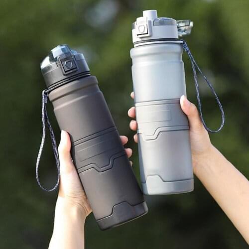 Hot Outdoor Sports Water Bottle 500ML 1000ML 1500ML Large Capacity Shaker Outdoor Travel Portable Leakproof Drinkware Cup