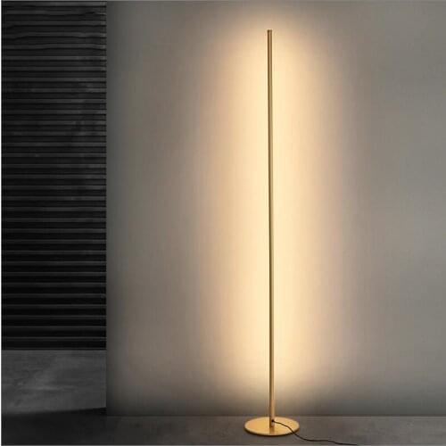 Modern Nordic simple creative living room floor lamp LED lamp metal lamp floor lamp Nordic simple creative bracket LED Black