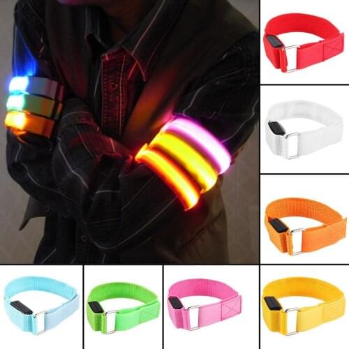 LED light Fluorescent Armband Reflective Cycling Arm Armband Strap Safety Belt For Night Running Cycling running led light