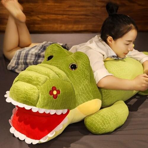 Fat Crocodile Plush Toy Soft Creative Stuffed Animal Doll Plush Crocodile Toys Cartoon Pillow Sofa Cushion Girl Gift