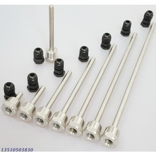 Stainless steel 304 blind pipe temperature measurement waterproof blind pipe water tank temperature detection solar pipe