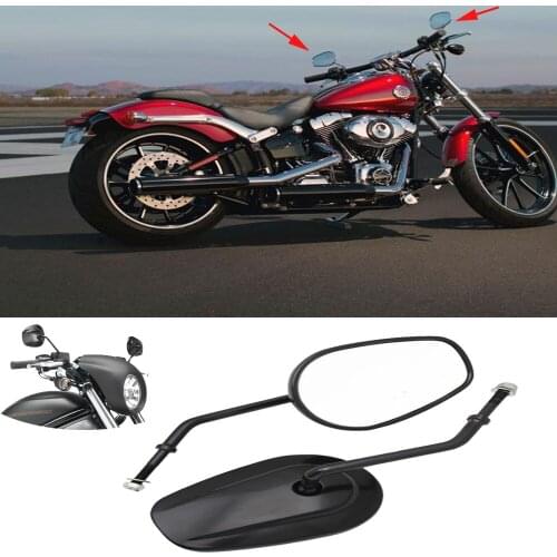 Motorcycle Rearview Mirror 8mm Rearview Mirror for Harley Davidson Road King Classic SOFTAIL XL XL883 XL1200 SPORTSTER