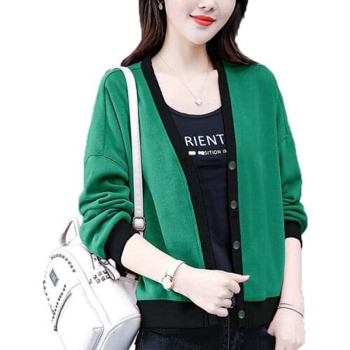 Women Jacket 2021 Female Cotton Coat New Autumn Tops Korean Loose Fashion Cardigan Femme Plus Size Hooded Overcoat 4XLD1025