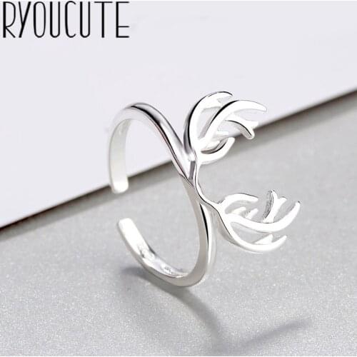 Bohemian Real Silver Color Deer Rings Gifts for Women Wedding Ladies Fashion Adjustable Antique Rings joyas de plata