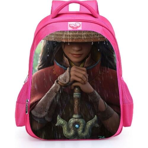 16 Inch Raya and The Last Dragon Backpack Casual Cartoon Primary Boy/girl Daily Bags Funny Kawaii Mochila Travel Schoolbags