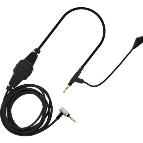 3.5mm Boom Microphone Volume Cable for V-MODA Crossfade M-100 LP LP2 M-80 V-80 to Gaming Headphone for PS4 One