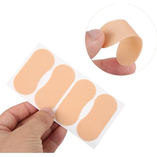 Hot 4Pcs Waterproof Foam Anti-Grinding Heels Sticker Pad Patch Foot Care Protector hot Self-adhesive to easy apply on foot