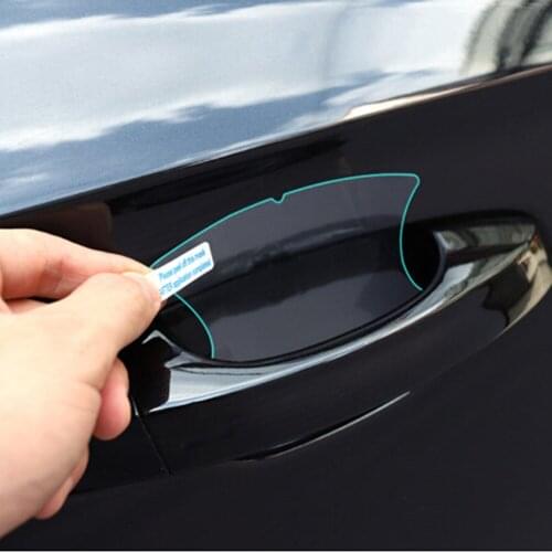 4pcs Car Door Handle Bowl Protector Sticker for Renault Koleos Fluenec Latitude Sandero Kadjar Captur Talisman Megane LAGUNA