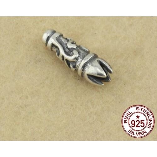 100% S925 sterling silver Beads personality fashion classic jewelry cross shape DIY accessories to send lover gifts 2018 new hot