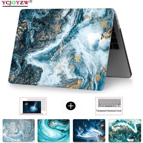 Laptop Sleeve For Macbook New 2020 Air Pro 11 12 13 15 16 inch Retina With Touch Bar Marble Print Case Cover A2289 A2179 A2251
