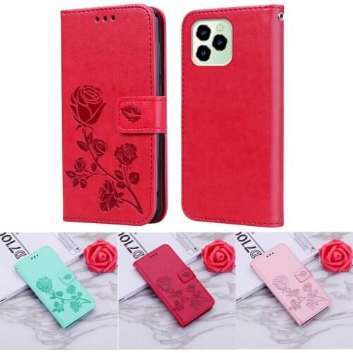 Cute Rose Flower Leather Cover Case For Oukitel C21 C23 C19 C18 Pro Funda Flip Case For aukitel C21 C22 Cases With Card Pocket