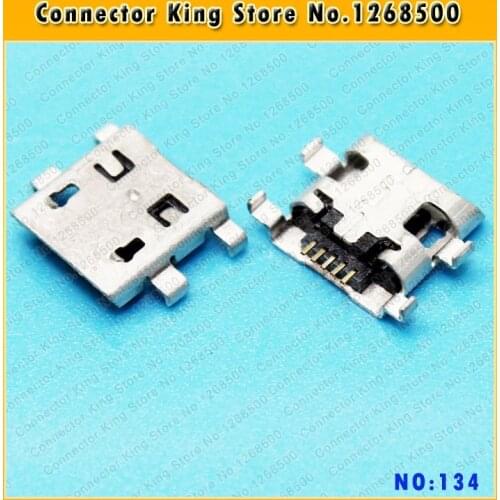 ChengHaoRan Common Used 5pin flat port 4 feet DIP 5P Micro USB Connector Port Charge Socket Micro USB Jack,MC-134