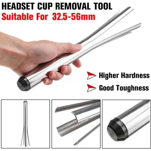 Headset Cup Bicycle Bowl Remover Practical Sturdy Repairing Portable Stainless Steel Smooth Easy Operate Riding Extractor Tool