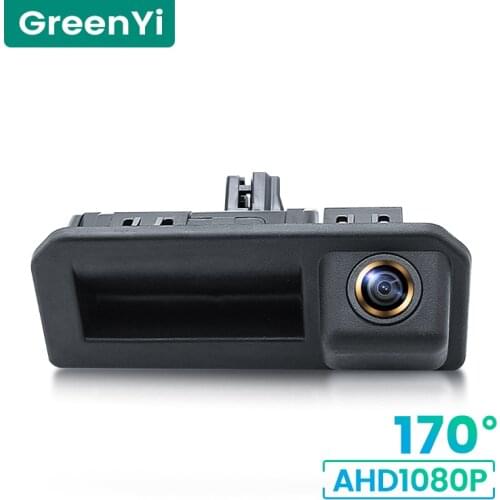 GreenYi 1080P HD 170° Car Rear View Camera For VW Skoda Kodiaq Cayenne Bora Audi Q2 Q5 A5 2018 Night Vision Reverse Vehicle AHD