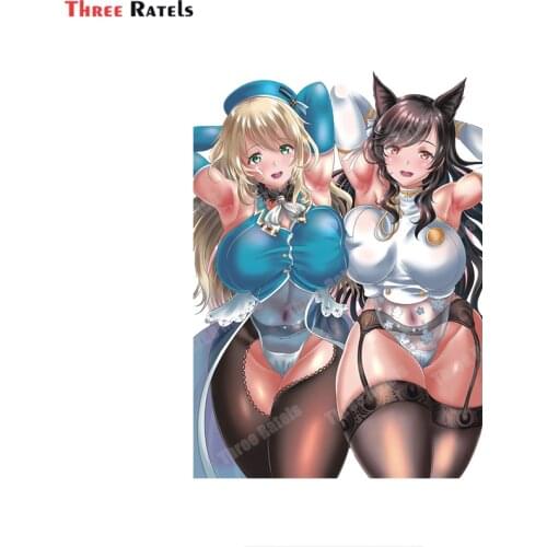 Three Ratels B347 Atago And Atago Kantai Collection Stickers For Laptop Anime Anti Scratch Film Decals Vinyl Material
