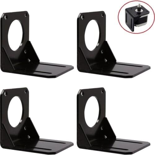 MEGA 4PC 57 Stepper Motor NEMA 23 Mounting Bracket For 3D Printer L Type Motor Bracket Mount Fixed Support Shelf 3D Printer Part