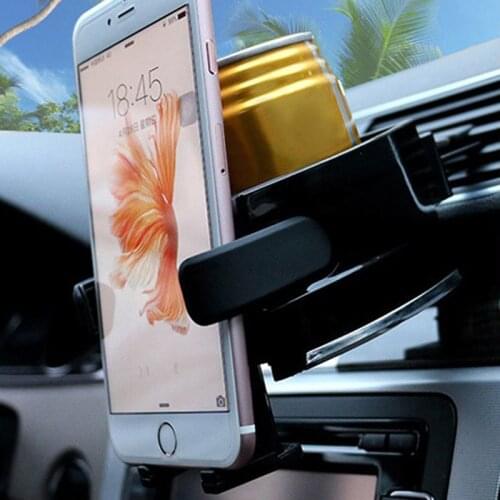Multifunction Car Cup Drink Holder Aiar Vent Outlet Water Bottle Phone Stand Black Drink Holder Car Styling