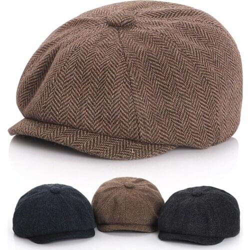 Autumn Winter Children Beret Cap Casual Solid Color Toddler Baby Hat Formal Octagonal Newsboy Party Gentleman Caps For Boys
