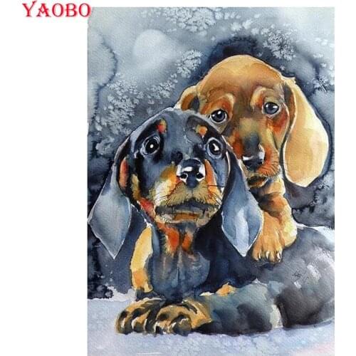Full Diamond Painting Animal dachshund Cross Stitch DIY Bead Embroidery Diamond Art New sale Handwork Mosaic home Decor