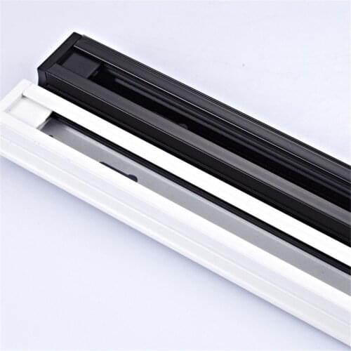 1M Track Rail for led track light , 2 wires Rails ,black/white body, Connectors for the rails connectors