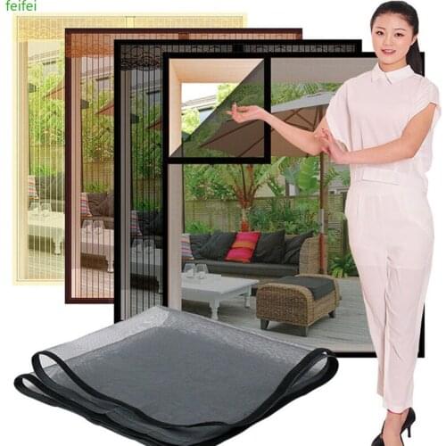 Inset Window Screen Mesh, Air Tulle Adjustable Summer Invisible Anti-Mosquito net Fiberglass Removable Washable Customize Screen