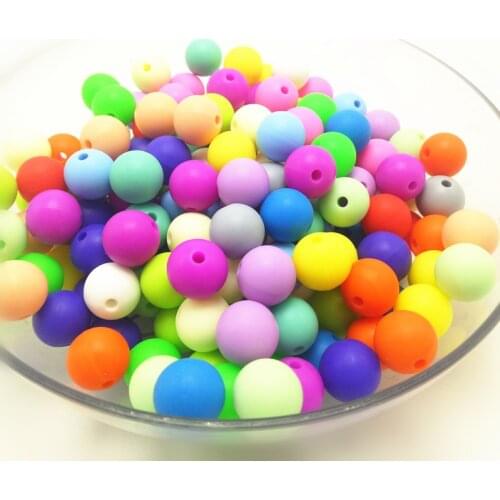 15mm Silicone Beads Round Baby Chewable FDA Safe Teething 100pcs/lot DIY Jewelry free shipping