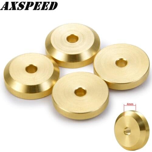 AXSPEED SCX24 Steel Drive Stub +4mm Axle Brass Weights Counterweight 5g/pc for 1:24 RC Crawler Axial SCX24 Upgrade Parts