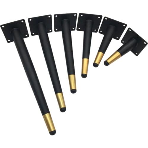 Pack of 4pcs) Furniture Tall Legs Iron Cabinet Table Sofa Chair Feet Gold Black H =120/150/200/250/300/350mm