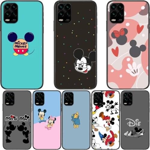 Disney lover cartoon phone protect cover cartoon Phone Case For XiaoMi Redmi Note 10 9 9S 8 7 6 5 A Pro T Y1 Black Cover Silicon