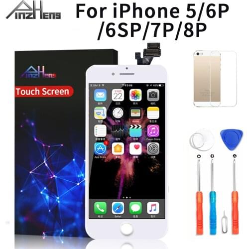 PINZHENG AAAA Quality LCD For iPhone 5 7 6S 6 Plus LCD Screen Display For iPhone 8 Plus LCD Screen 3D Touch Display With Tools