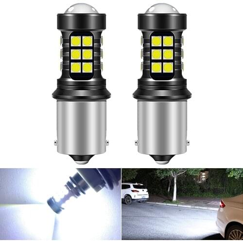 2x T15 W16W BA15S W21W Led Canbus Car Reverse Light Bulb for Ford Focus MK2 Fiesta Mondeo MK4 MK5 VW BMW Audi Toyota Hyundai Kia