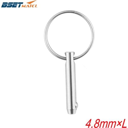 4.8mm BSET MATEL Marine Grade 316 Stainless Steel 3/16 inch Quick Release Ball Pin for Boat Bimini Top Deck Hinge