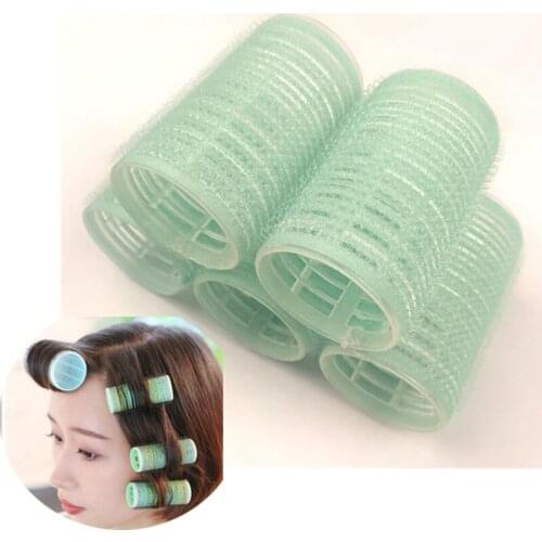 Hair Rollers 6Pcs Curlers Self Grip Holding Rollers Hairdressing Curlers Hair Design Sticky Cling Style For DIY