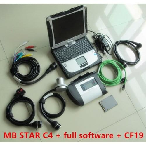 A++Quality SD Connect c4 mb star c 4 with Software 2021.3V SSD Laptop CF19 work for star diagnosis c4 Diagnostic-Tool fully kit