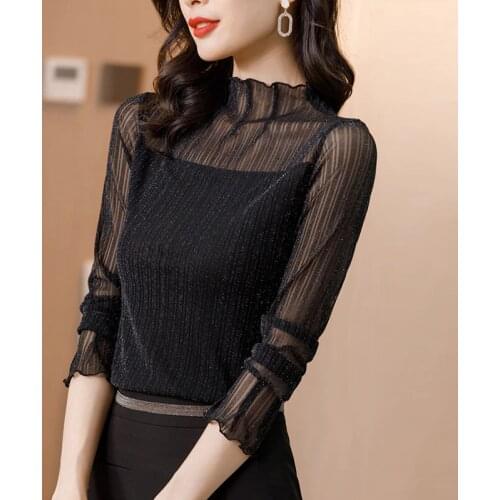 AOSSVIAO Lace Blouses